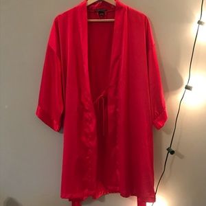 Victoria’s Secret Satin Red Robe